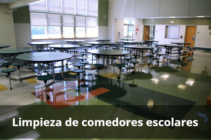 Limpieza de comedores escolares