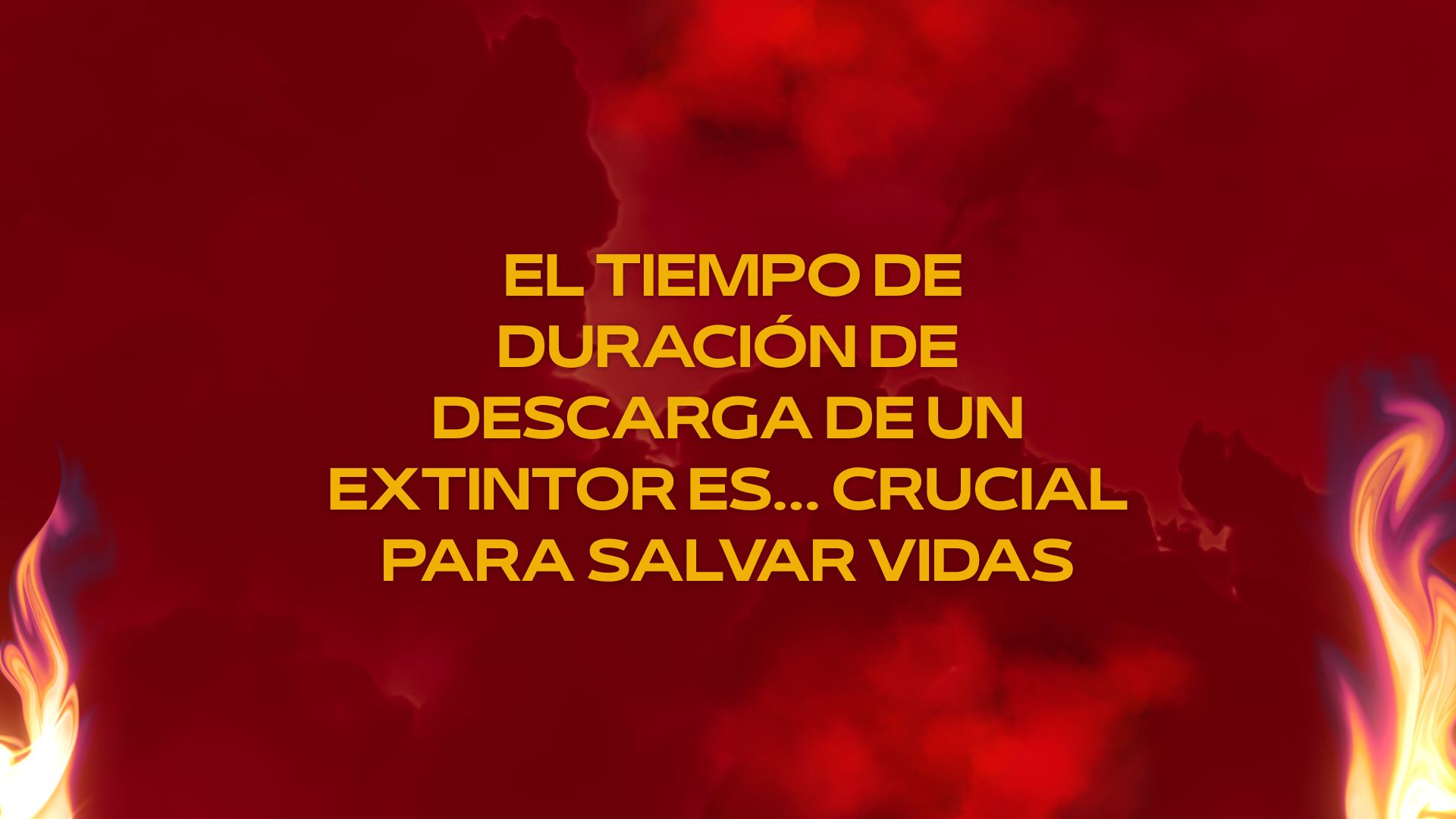 El tiempo de duración de descarga de un extintor es… crucial para salvar vidas