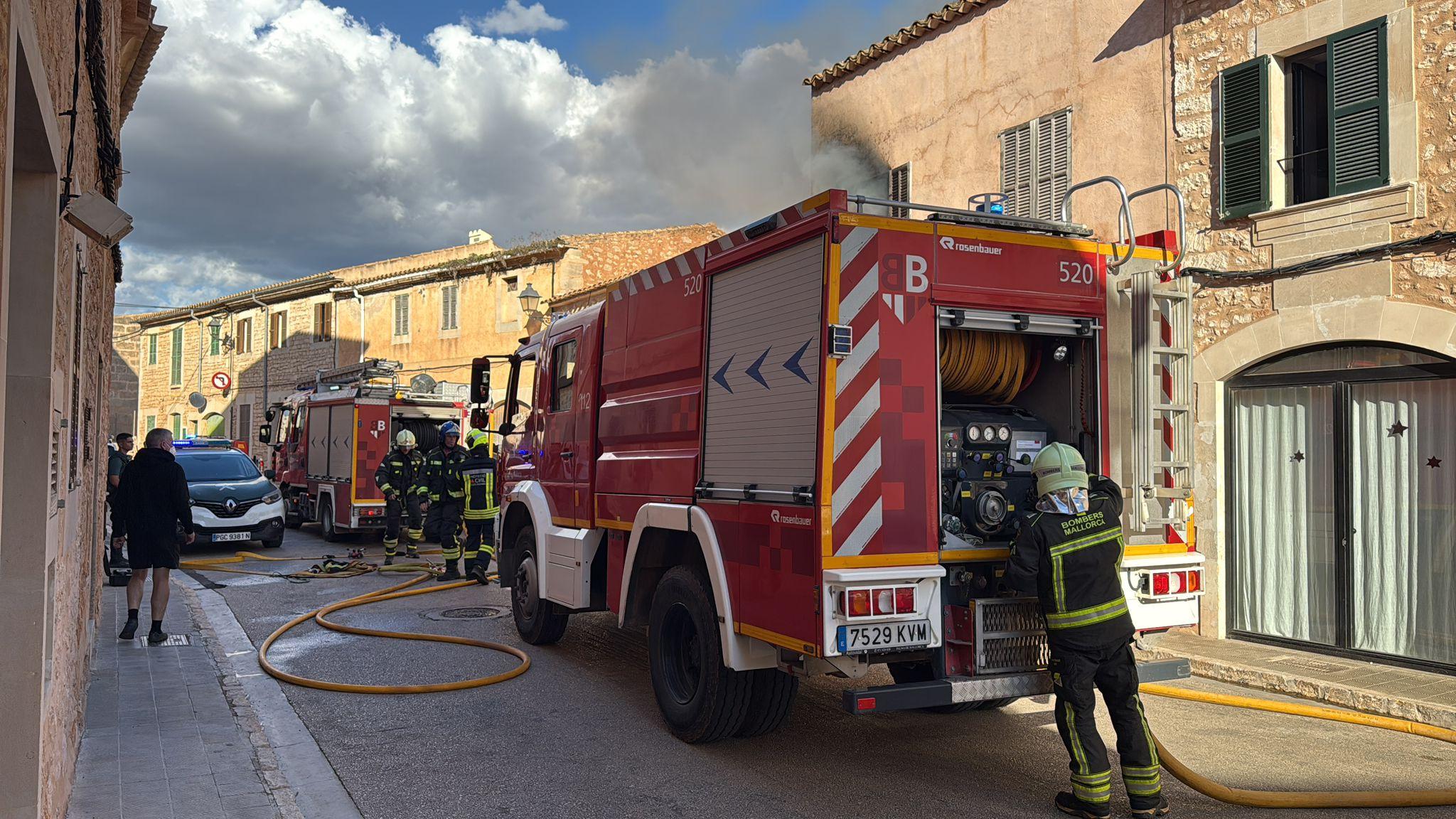 Incendio en Santanyí provoca el derrumbe total de una vivienda