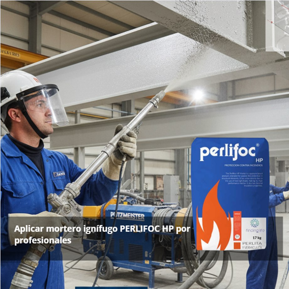 Guía práctica para aplicar mortero ignífugo PERLIFOC HP y por qué contar con profesionales expertos certificados