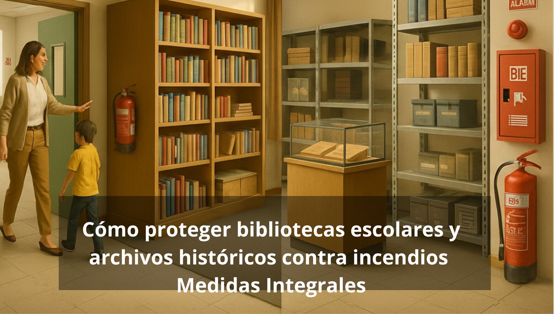 Cómo proteger bibliotecas escolares y archivos históricos contra incendios: Medidas integrales