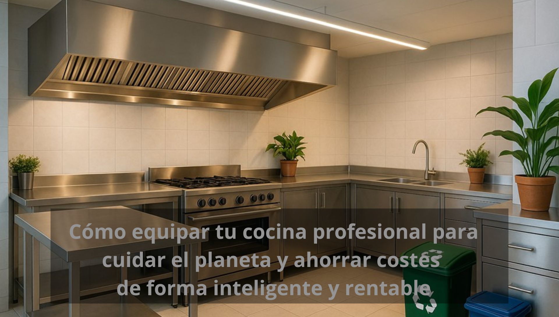 Cómo equipar tu cocina profesional para cuidar el planeta y ahorrar costes de forma inteligente y rentable