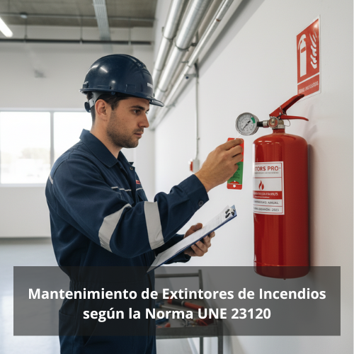 Mantenimiento de Extintores de Incendios según la Norma UNE 23120: Seguridad, cumplimiento y fiabilidad en la protección contra incendios.