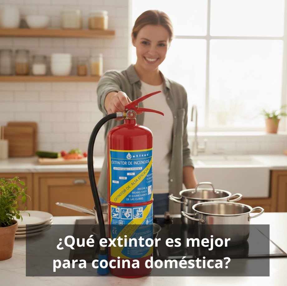 ¿Qué extintor es mejor para cocina doméstica? Consejos y opciones para proteger tu hogar.