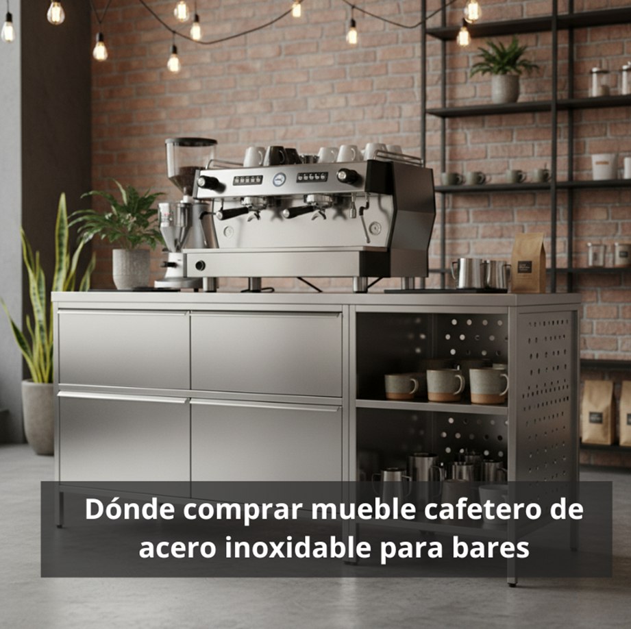 ¿Dónde comprar mueble cafetero de acero inoxidable para bares? Guía experta para elegir el mobiliario ideal para la zona de café.