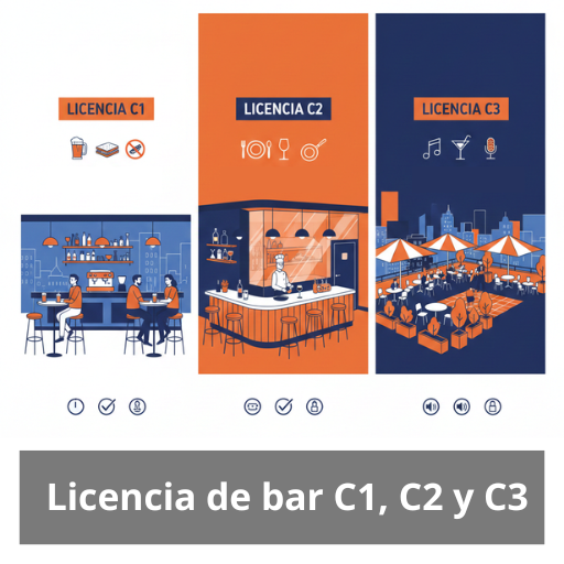 Licencia de bar C1, C2 y C3. Guía esencial para emprendedores del sector hostelero.