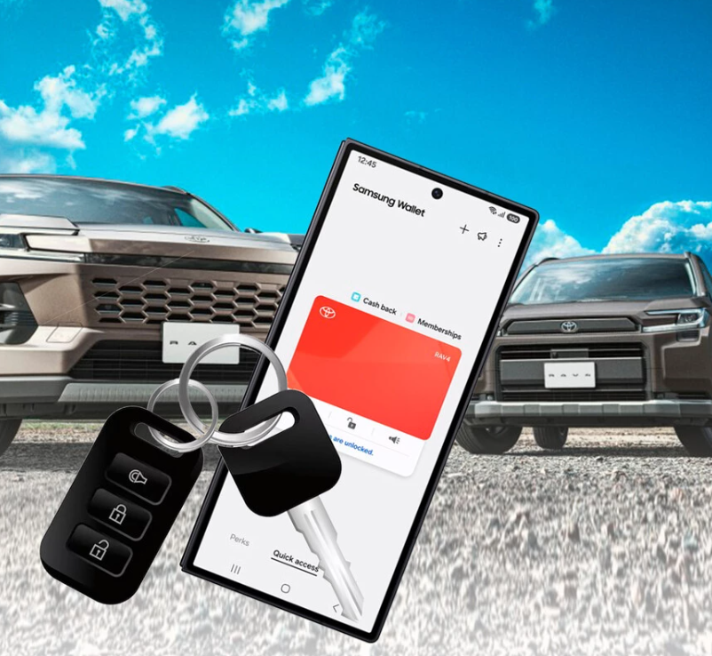 Dejarte las llaves del coche en casa ya no será un problema: abre tu Toyota desde el móvil con Galaxy fácilmente