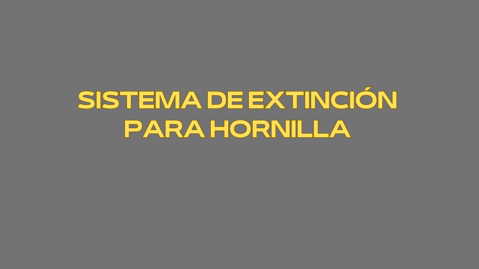 Sistema de extinción para hornilla. Seguridad avanzada y control total del fuego en cocinas profesionales.